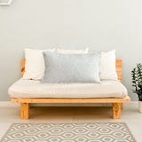 NNEAGS 2X 35cm Lumbar Pillow Embroidered Decorative Linen Cover Stitch Story Throw Pillow