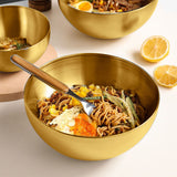 NNEAGS 15cm Gold Salad Bowl with Model 201 Elegant and Durable Kitchen Essential