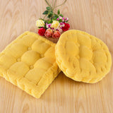 NNEAGS Yellow Square Cushion Soft Leaning Plush Backrest Throw Seat Pillow Home Office Decor