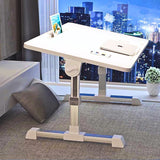 NNEAGS 2X 60X40cm White Small Laptop Bed Portable Foldable Study Table Adjustable