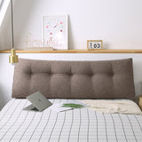 NNEAGS 2X 180cm Coffee Triangular Wedge Bed Pillow Headboard Backrest Bedside Tatami Cushion Home Decor
