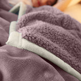 NNEAGS Light Purple Throw Blanket Warm Cozy Double Sided Thick Flannel Coverlet Fleece Bed Sofa Comforter