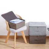 NNEAGS Coffee Small Portable Double Zipper Storage Box Moisture Proof Clothes Basket Foldable Home Organiser