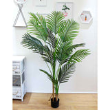 NNEAGS 145cm Green Artificial Indoor Swallowtail Sunflower Tree Fake Plant Simulation Decorative