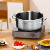 NNEAGS Stock Pot 17L Top Grade Thick Stainless Steel Stockpot 18/10 Without Lid