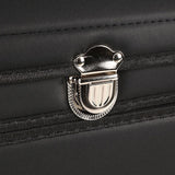 NNEAGS 2X 60cm Leather Car Boot Collapsible Foldable Trunk Cargo Organizer Portable Storage Box with Lock Black