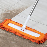 NNEAGS 5X 80x12 Orange Microfiber Flat Mop Floor Cleaning Pads Rotating Dust Remover