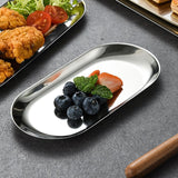 NNEAGS Gold Nordic Oval Plate Set Small, Medium, and Large for 3 Pieces Kitchen