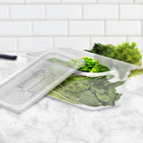NNEAGS 65mm Clear Gastronorm GN Pan 1/3 Food Tray Storage with Lid