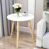 NNEAGS 2X 60x72cm White Small Side Coffee Table Living Room Balcony Home D?cor Style