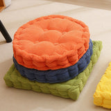 NNEAGS 4X Orange Round Cushion Soft Leaning Plush Backrest Throw Seat Pillow Home Office Decor
