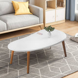 NNEAGS 80x40cm White Living Room Nordic  Coffee Table Simple Modern Home Style