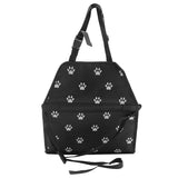 NNEAGS 2X Waterproof Pet Booster Car Seat Breathable Mesh Safety Travel Portable Dog Carrier Bag Black