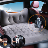 NNEAGS Grey Honeycomb Inflatable Car Mattress Portable Camping Air Bed Travel Sleeping Kit Essentials