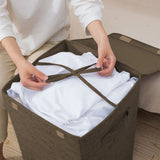 NNEAGS Coffee Large Collapsible Laundry Hamper Storage Box Foldable Canvas Basket Home Organiser Decor