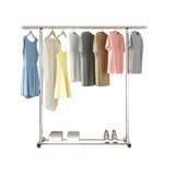 NNEAGS 2X 180cm Stainless Steel Floor-Standing Clothes Rack - Durable and Space-Saving Laundry Organizer