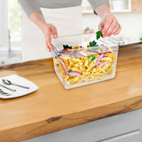 NNEAGS 200mm Clear Gastronorm GN Pan 1/2 Food Tray Storage Bundle of 6