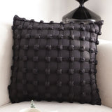 NNEAGS 50cm Black Medieval-style Puff Rivet Square Product Throw Pillow