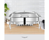 NNEAGS Stainless Steel Rectangular Chafing Dish Tray Buffet Cater Food Warmer Chafer with Top Lid