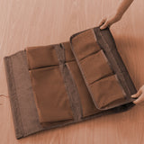 NNEAGS 2X Coffee Double Sided Hanging Storage Bag Underwear Bra Socks Mesh Pocket Hanger Home Organiser