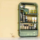 NNEAGS 2X Green Multi Tier Cosmetic Storage Rack Bathroom Vanity Tray Display Stand Organiser