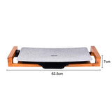 NNEAGS Electric Ceramic BBQ Grill Non-stick Surface Hot Plate for Indoor & Outdoor Stone