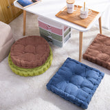 NNEAGS 2X Coffee Round Cushion Soft Leaning Plush Backrest Throw Seat Pillow Home Office Decor