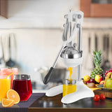NNEAGS 2X Stainless Steel Manual Juicer Hand Press Juice Extractor Squeezer Lemon Orange Citrus White