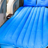 NNEAGS Blue Stripe Inflatable Car Mattress Portable Camping Rest Air Bed Travel Compact Sleeping Kit Essentials