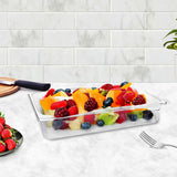 NNEAGS 65mm Clear Gastronorm GN Pan 1/2 Food Tray Storage