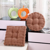 NNEAGS 2X Coffee Square Cushion Soft Leaning Plush Backrest Throw Seat Pillow Home Office Decor