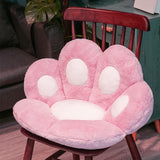 NNEAGS Pink Paw Shape Cushion Warm Lazy Sofa Decorative Pillow Backseat Plush Mat Home Decor