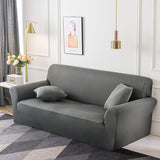 NNEAGS 2-Seater Grey Sofa Cover Couch Protector High Stretch Lounge Slipcover Home Decor