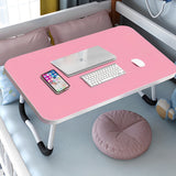 NNEAGS Pink Portable Bed Table Adjustable Foldable Bed Sofa Study Table Laptop Mini Desk Breakfast Tray Home Decor