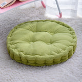 NNEAGS 2X Green Round Cushion Soft Leaning Plush Backrest Throw Seat Pillow Home Office Decor