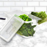 NNEAGS 150mm Clear Gastronorm GN Pan 1/3 Food Tray Storage with Lid