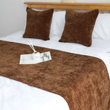 NNEAGS 45cm Chocolate Bed Wabi-sabi Elegant Japanese Style for Bed Set of 3