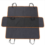 NNEAGS 2X 600D Oxford Cloth Waterproof Dog Car Cover Back Seat Protector Hammock Pet Mat Black