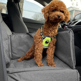 NNEAGS 2X Grey Car Pet Sitting Bag Breathable Safety Travel Portable Carrier Pouch Travel Essentials