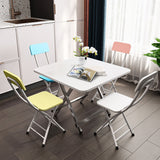 NNEAGS White Maple Foldable Chair Space Saving Lightweight Portable Stylish Seat Home Decor Set of 2