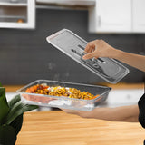 NNEAGS Clear Gastronorm 1/3 GN Lid Food Tray Top Cover Bundle of 6