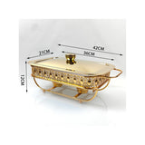 NNEAGS 2L Lace Dining Stove Cooking Appliance with Gold Color Kitchen Essential