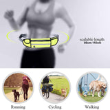 NNEAGS 2X Yellow Adjustable Hands-Free Pet Leash Bag Dog Lead Walking Running Jogging Pet Essentials