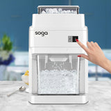 NNEAGS 2X 300 Watts Electric Ice Shaver Crusher Slicer Snow Cone Maker Commercial Tabletop Machine 120kgs/h White