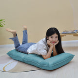NNEAGS 2X Green Lounge Recliner Lazy Sofa Bed Tatami Cushion Collapsible Backrest Seat Home Office Decor