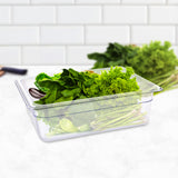 NNEAGS 100mm Clear Gastronorm GN Pan 1/2 Food Tray Storage Bundle of 2