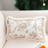 NNEAGS 2X 35CM Light luxury Retro Pillow French Style Cover Case Cushion Throw Pillow