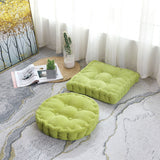 NNEAGS 2X Green Square Cushion Soft Leaning Plush Backrest Throw Seat Pillow Home Office Sofa Decor
