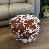 NNEAGS 2X 48x35cm Round Soft Pouffe Seat Cushion Elegant Home Accent D?cor Stylish Footstool
