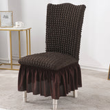 NNEAGS Coffee Chair Cover Seat Protector with Ruffle Skirt Stretch Slipcover Wedding Party Home Decor